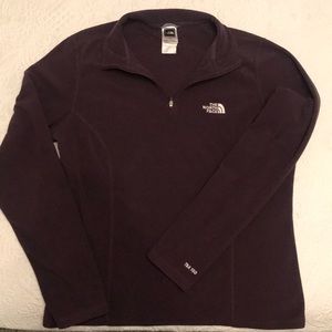 the north face glacier tka 100 quarter zip sz m